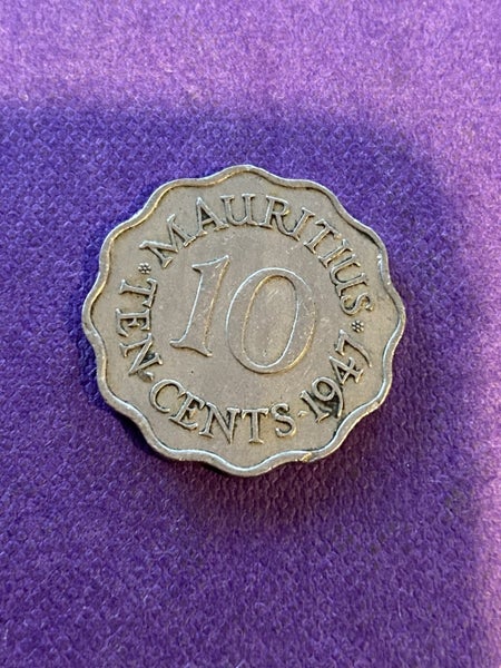 Mauritius 10 Cents 1947 Carousel 1