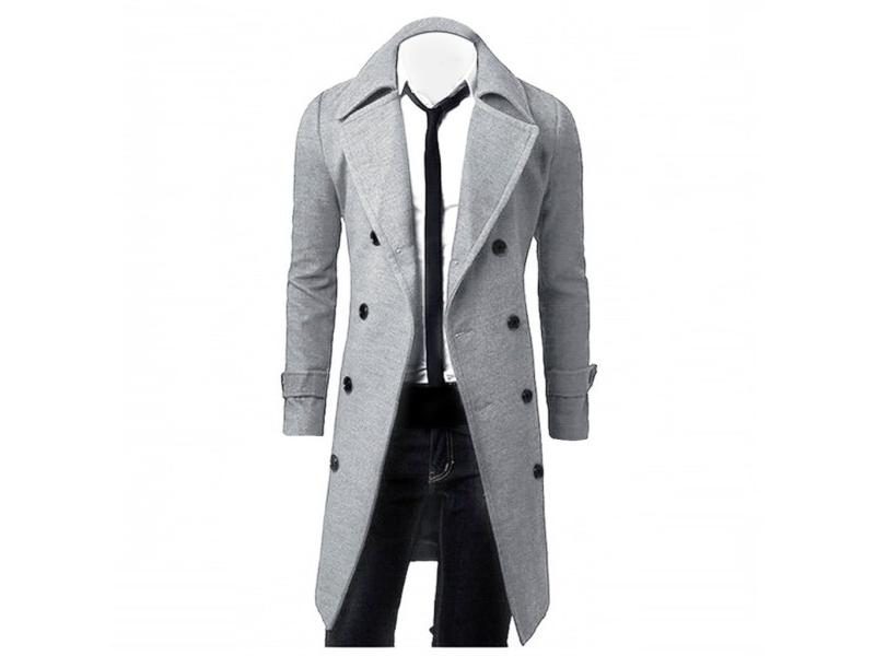 High Quality Trench Coat Men's Fashion Long Brand Autumn Jacket Carousel 1