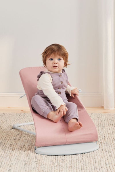Babybjorn: Bouncer Bliss 3D Jersey - Light Pink Carousel 5