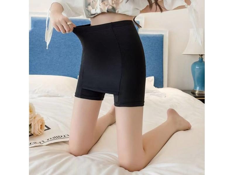 Flarixa Ice Silk High Waist Safety Pants Boxer Women Thin Sliming Fit Women's Carousel 1