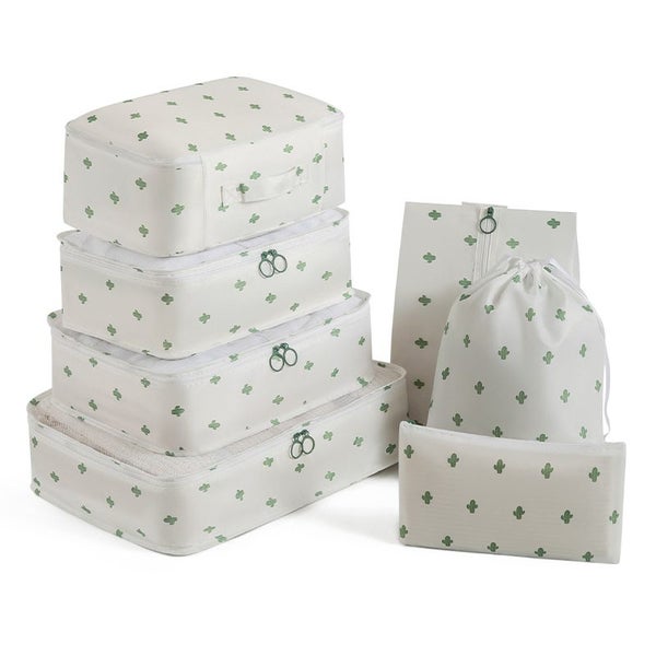 7 PCS Set Packing Cubes Travel Cubes for Suitcases Lightweight Luggage Packing Carousel 1