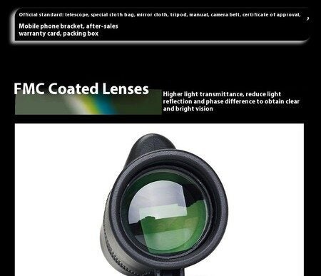 40x60 Monocular Telescope High Definition Day Night Use Portable Spring Clamp Al Carousel 10