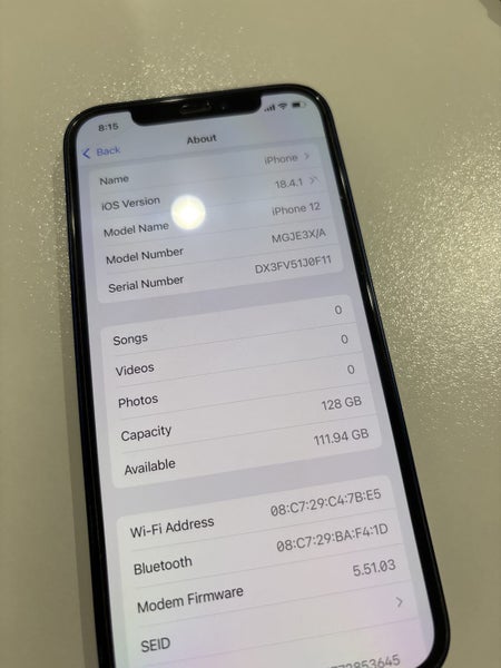 iPhone 12 128GB62863853326723112