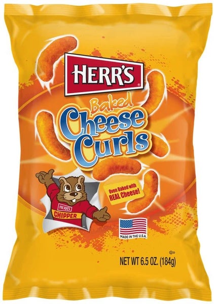 12 x Herr's Baked Cheese Curls 184g Carousel 1