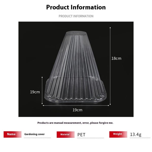 50 Pack Transparent Plant Seedling Protection Cover Agricultural Vegetable Seedl Carousel 2