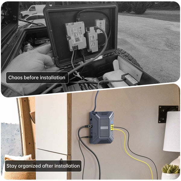 Starlink Gen2 PoE Injector 180W 5in1 Surge Protection 12V USB Type C Power Carousel 9