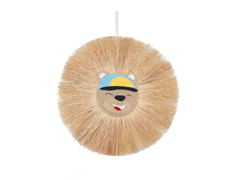 Home Decoration Handwoven Cartoon Lion Wall Hanging For Children's Room Carousel 1