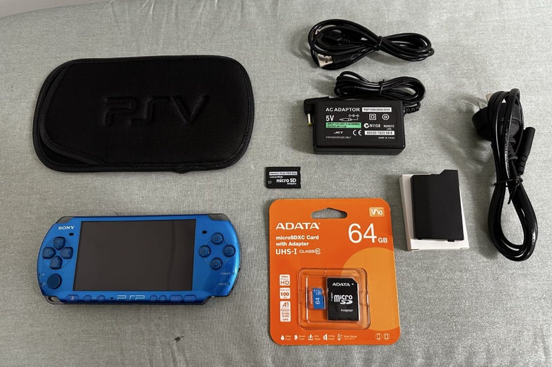 PlayStation Portable (PSP) 3000 – Carnival Blue | 64GB | Fully Set Up Carousel 1