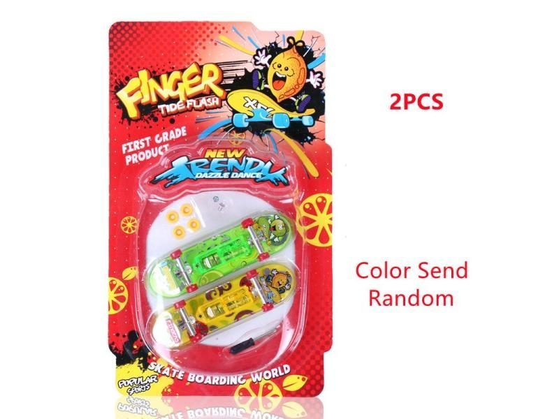 2pcs Mini Alloy LED Fingerboard Frosted Toy For Child Carousel 1