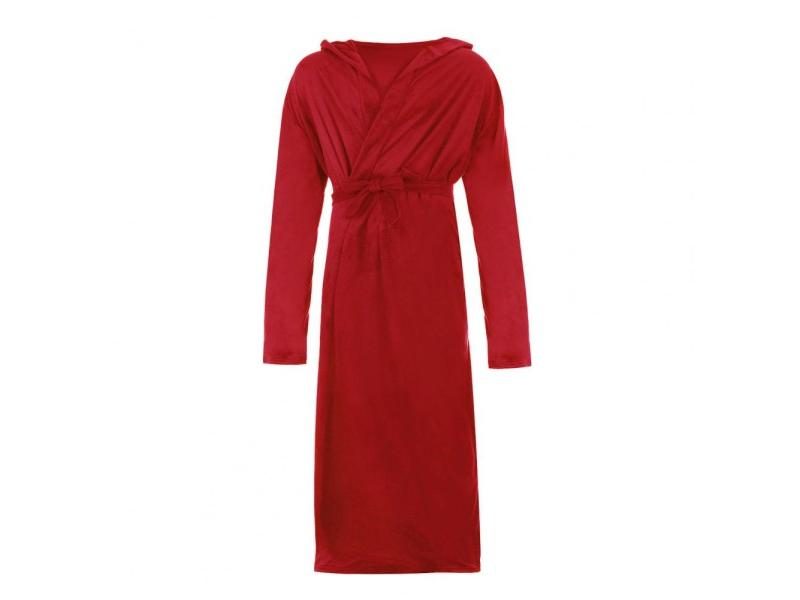 Skin-touching Chic Winter Warm Hooded Long Fleece Home Sleepwear Ankle Length Carousel 1