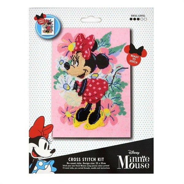 Disney Minnie Mouse No Count Cross Stitch Kit Carousel 1