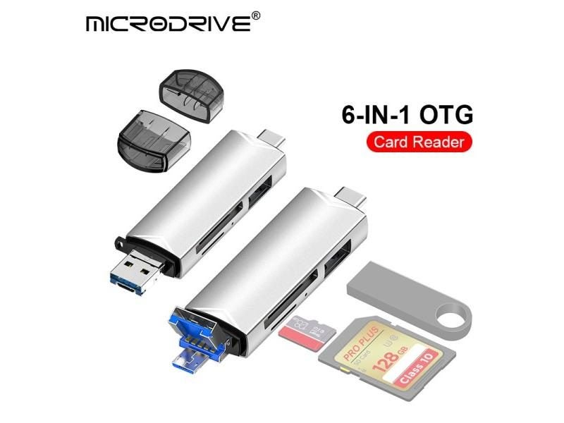 USB C HUB 3/5/6 In 1 For Memory Card / USB Flash / SD Card Adapter / USB 2.0 / Carousel 1