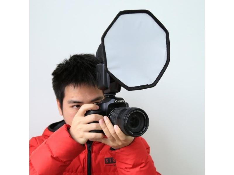 20cm Softbox Universal Octangle Style Foldable Flash Light Diffuser Octagon Carousel 1