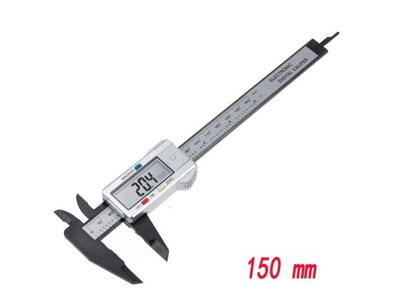 150mm 100mm Electronic Digital Caliper Carbon Fiber Dial Vernier Caliper Gauge Carousel 1