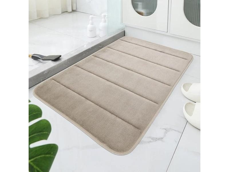 Bathroom Coral Velvet Anti-skid Mat Quick Water Absorption Dry Machine Washing Carousel 1
