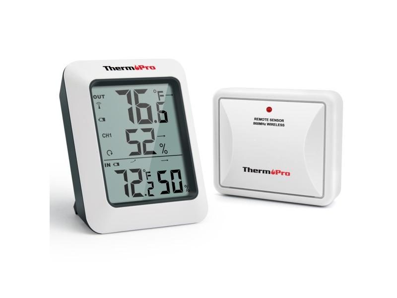 ThermoPro TP60C 60M Wireless Digital Indoor Outdoor Thermometer Hygrometer Carousel 1