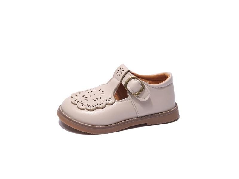 Baby Children's PU Leather Shoes Four Seasons Brown Soft Boys Girls Carousel 1