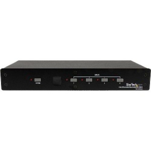 Video Switchbox - 4 Port VGA Video Audio Switch with RS232 control Carousel 1