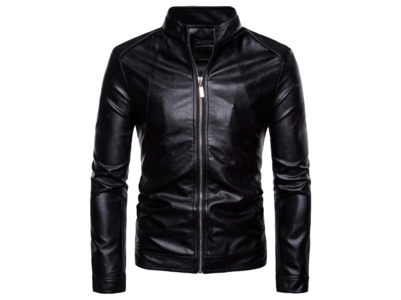 Faux PU Leather Coat Jacket Carousel 1