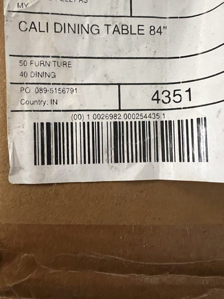Dining table - Crate and Barrel from USA62864739920771113