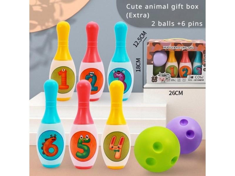 Children's Bowling Stall Toy Indoor Sports Ball Set Outdoor Boy Girl Toy Carousel 1