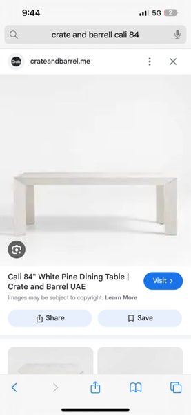 Dining table - Crate and Barrel from USA62864739920771114