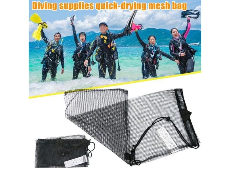 Diving Drawstring Mesh Bag Diving Net Bag With Secure Drawstring Closure For Carousel 2
