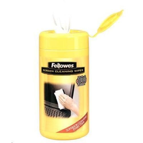 Fellowes 99703 Screen Cleaning Wipes - Tub of 100 [99703] Carousel 1