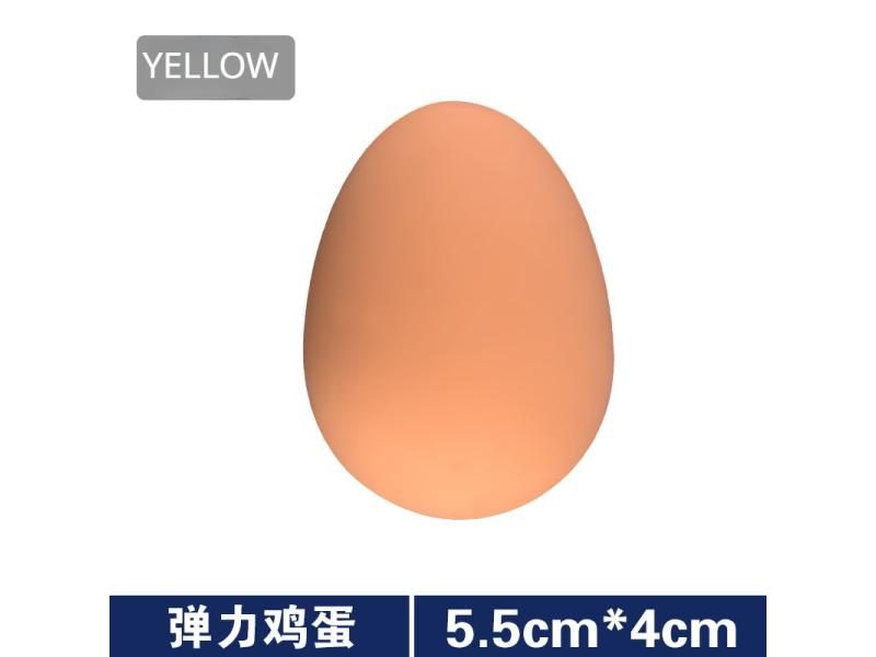 1 Pcs Novelty Bouncy Eggs Realistic Fake Rubber Bouncing BallsModel Farm Carousel 1