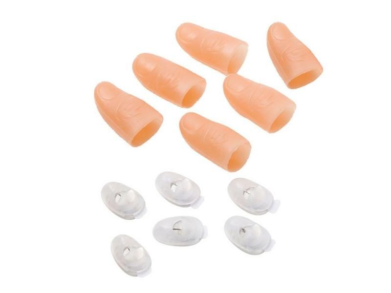 2/4/6pcs Magic Light Up Finger Fingers LED Tricks Thumb Props Christmas Carousel 1