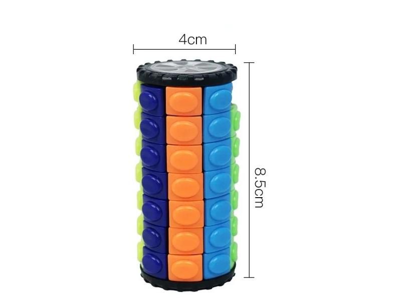 3D 7 Level Rotate Slide Cylinder IQ Puzzle Toy For Kids Carousel 1