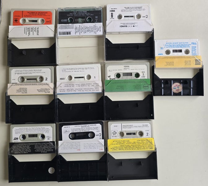 10 x Music Cassettes $1 RESERVE62863224981890112