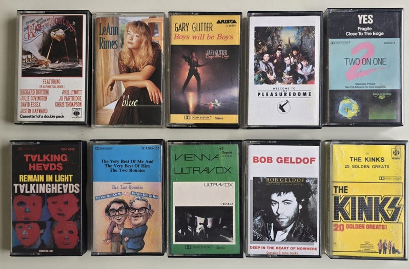 10 x Music Cassettes $1 RESERVE628632249818901113