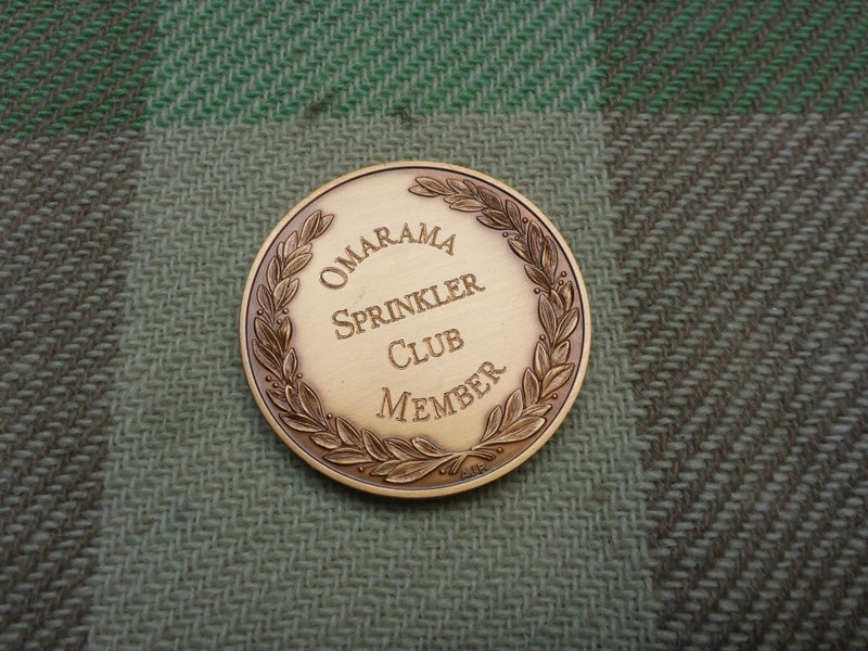 Awesome Old NZ Medal Award 1995 Omarama Sprinkler Club Member New Zealand Medal Carousel 2