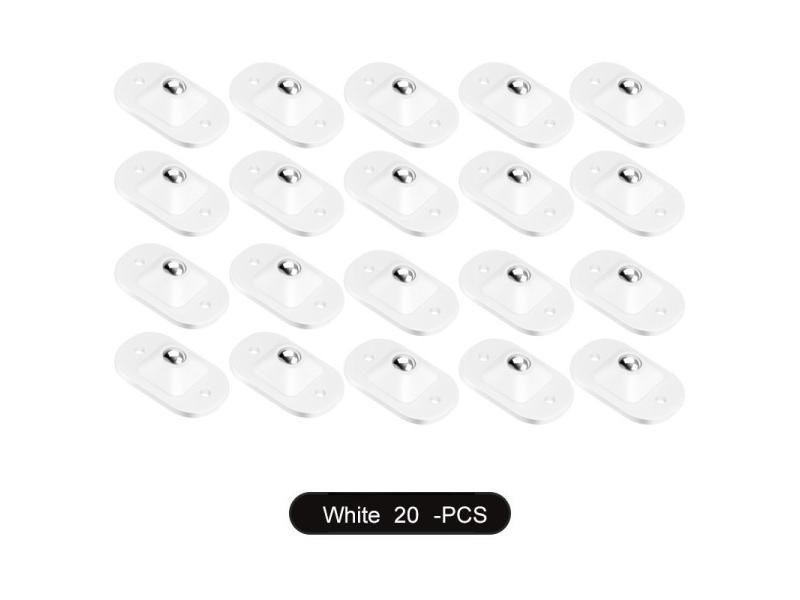 Self Adhesive Caster Mini Swivel Wheels Stainless Steel Universal 360 Degree Carousel 1