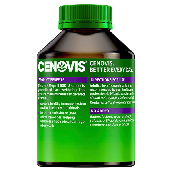 Cenovis Mega E 500IU 250 Capsules Carousel 2