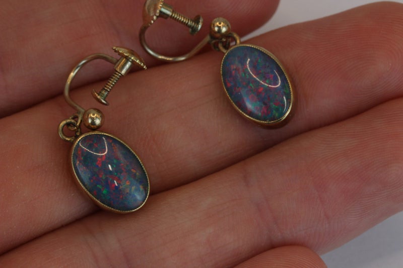 9ct Opal earrings Carousel 4