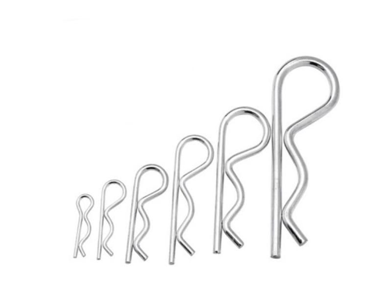 5-20pcs Stainless Steel R Shaped Spring Cotter Clip Pins 1.2-4mm Dia For Car Carousel 1