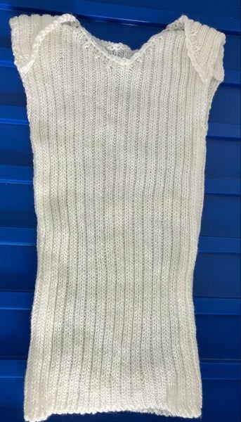 Handknitted merino rib vest, size 00628638644958751121