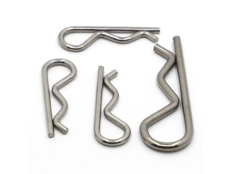 Stainless Steel R Shaped Spring Cotter Clip Pins For Car Repair Fasteners Carousel 1
