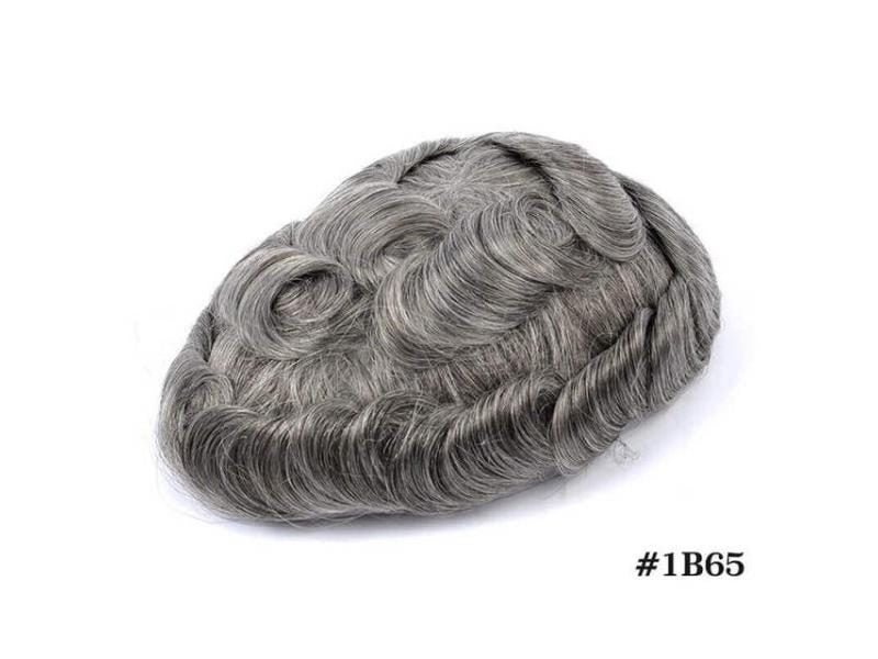 Men Toupee Indian Human Hair Wigs Thin Skin Human Remy Hair Wigs With Knots Carousel 1