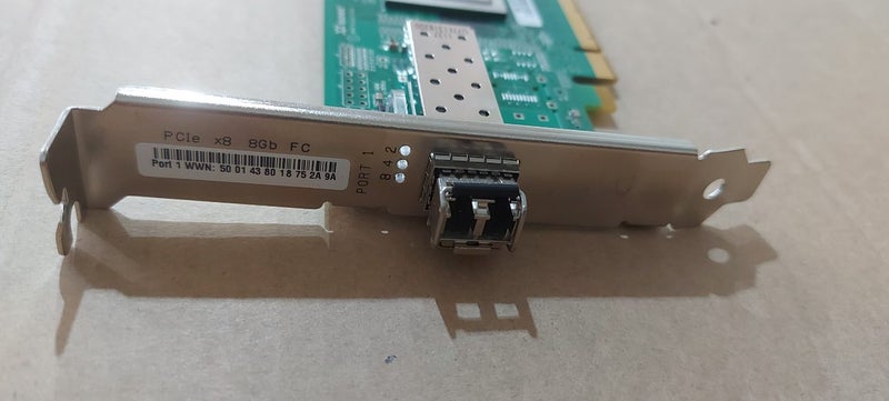 QLOGIC QLE2560 8GB FIBRE CHANNEL PCI-E NETWORKS ADAPTOR HIGH PROFILE62960722063619111