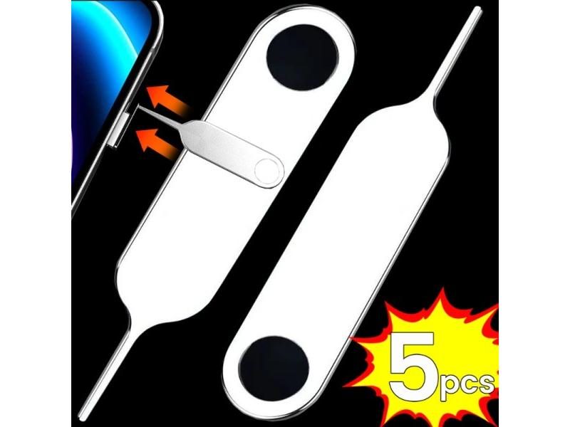 5Pcs Sim Card Tray Ejector Eject Pins Key Removal Tool For IPhone Samsung Carousel 1