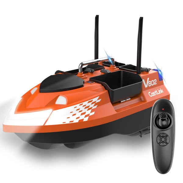 5200mAh 2 Batteries RC Bait Boat for Fishing Baits GPS 500M Range 2 HOURS Last Carousel 17