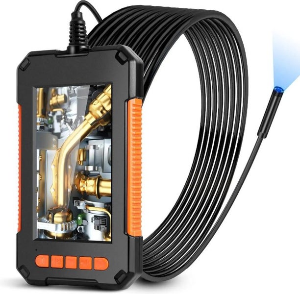 5M Endoscope Camera 1080P HD 4.3" LCD Screen Borescope Inspection Camera Carousel 1