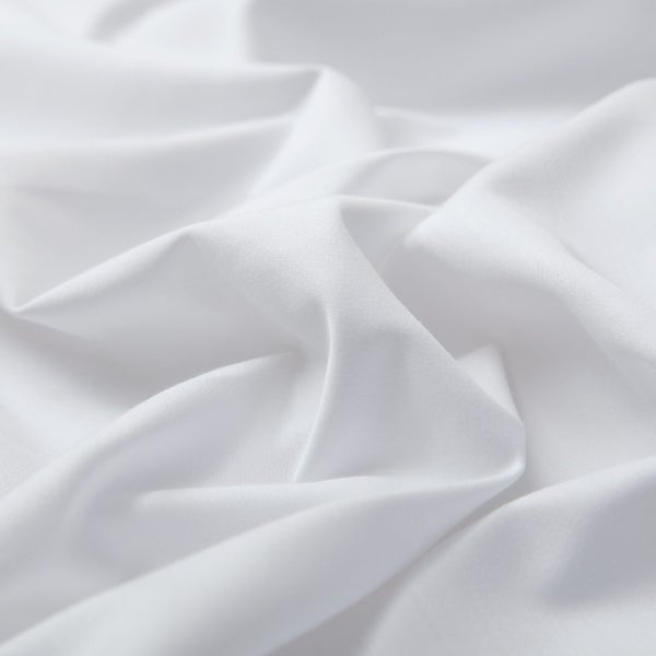 Dreamaker 1500TC Cotton Rich Sateen Sheet Set White King Carousel 6