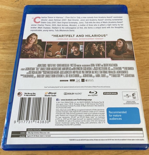 Tully (Reitman): blu-ray, new62999009659523111