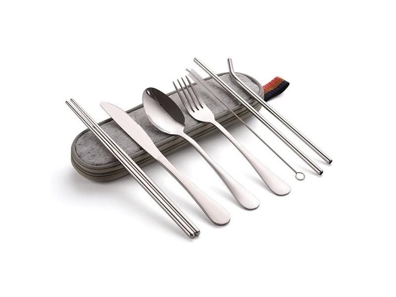 8PCS Portable Tableware Single Box Suitable For Outdoor Picnic Travel Students Carousel 1