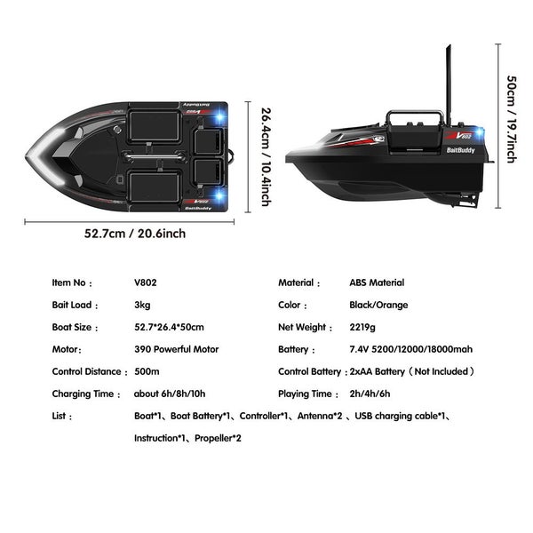 GPS RC Bait Boat Carousel 2