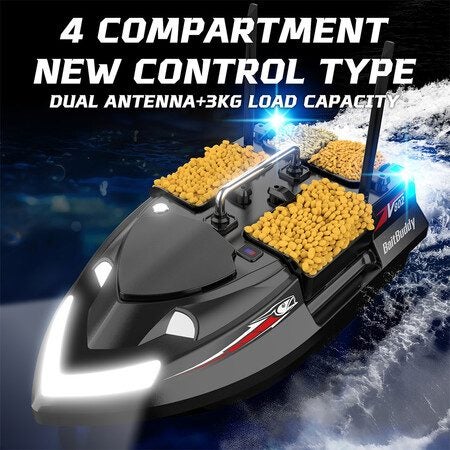 12000mAh 2 Batteries GPS RC Bait Boat for Fishing Fish Finder 500M Range Carousel 1